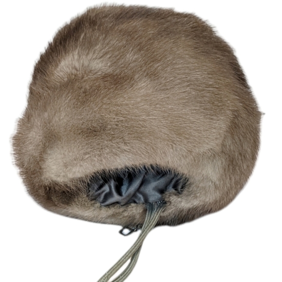 GIRLS vintage tan mink fur muff - Picture 6 of 6